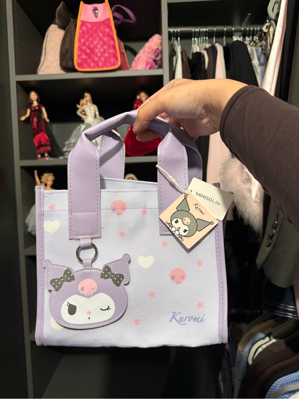 2/$30 đź’• pastel purple sanrio kuromi bag